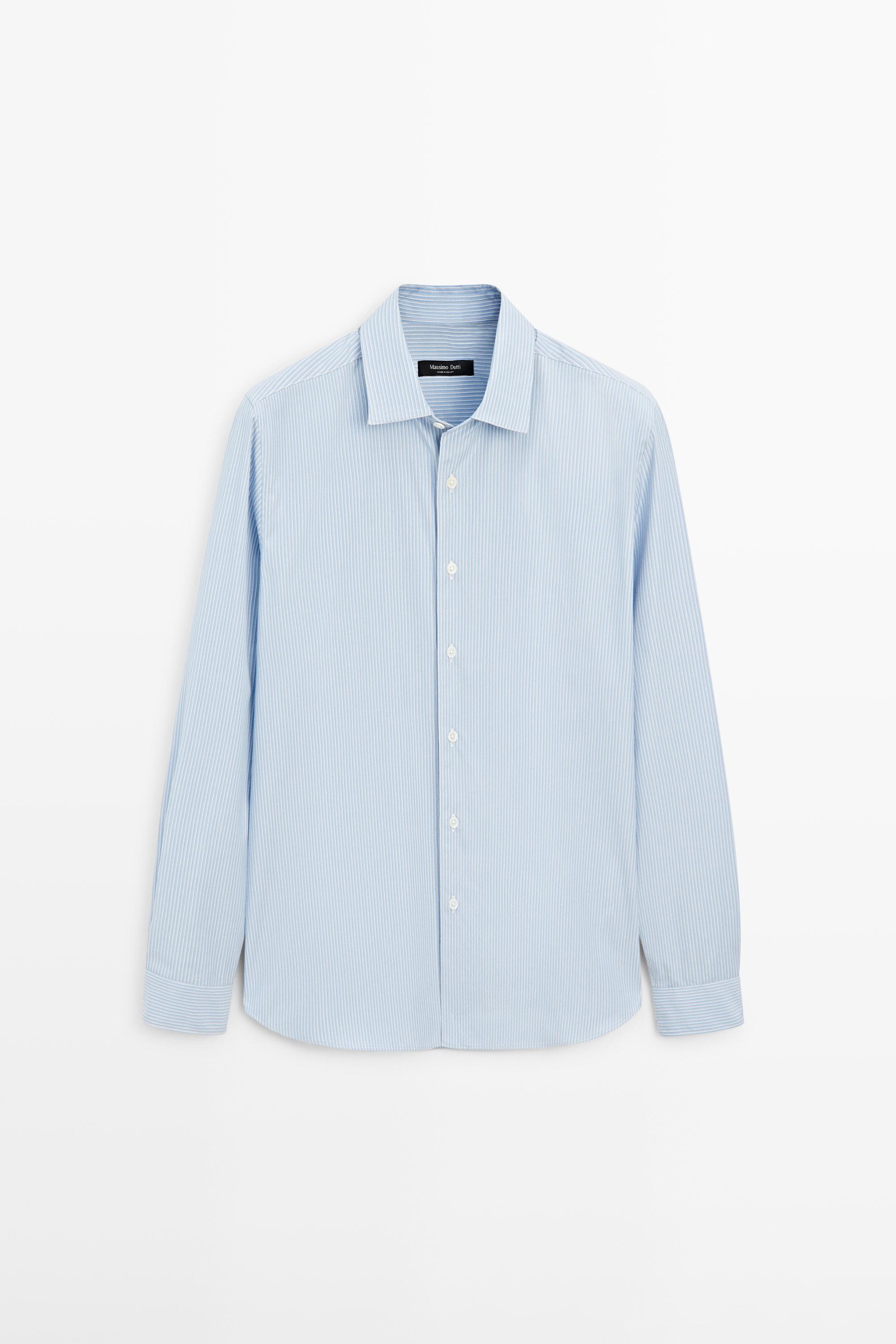 Chemise regular fit en popeline 100 % coton